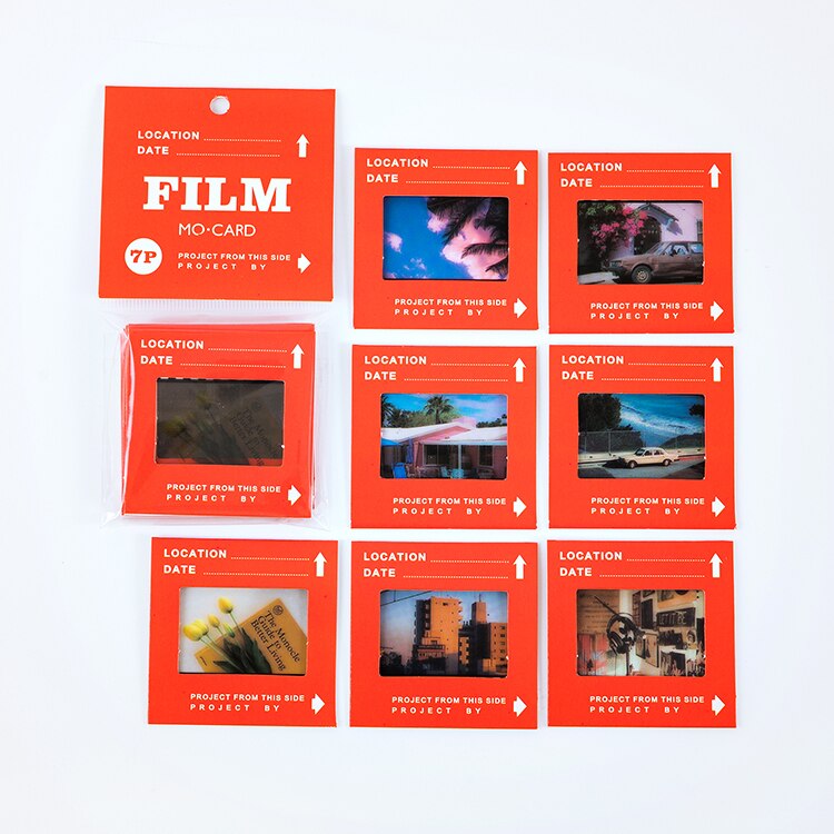 Jianwu 7 ark retro film husdjur collage kort klistermärken dekorationsmaterial gör-det-själv klippbok dagbok telefon album brevpapper: Chengshizhoumo