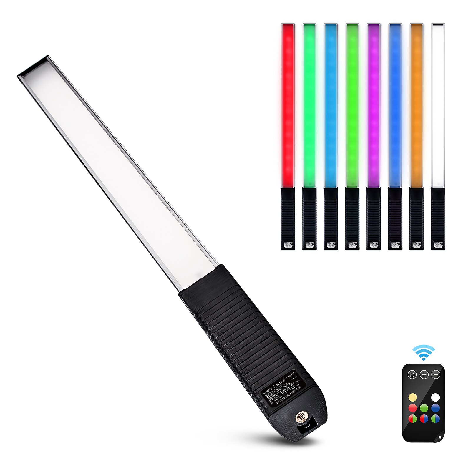 Päivitetty luxceo  q508a led valosauva putki kädessä pidettävä rgb pavotube valokuvaus video valokuva valaistus kaukosäädin 1000lm 2600 mah