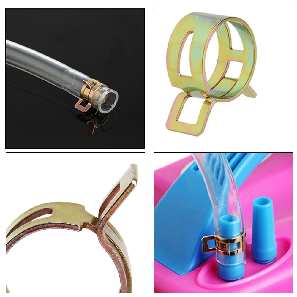 Fjeder spændebånd , 96 stk /8 størrelse brændstof / silicone vakuumrøret lavtryksluft clip klemme  (12 x diameter 6mm 8mm 9mm 10mm 11mm 12mm