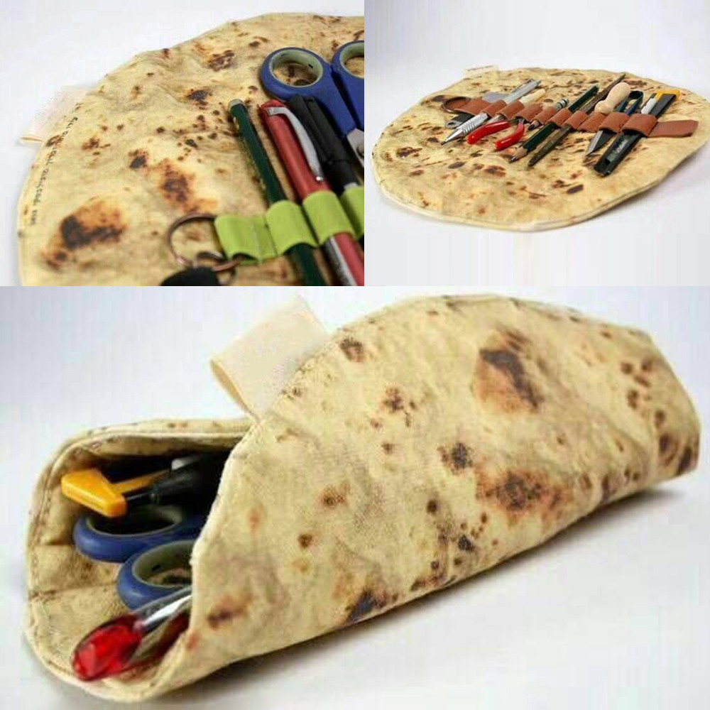 Transer De Imitatie Pannenkoek Pizza Briefpapier schaar Tool Gerold Collection Tas etui S20 35