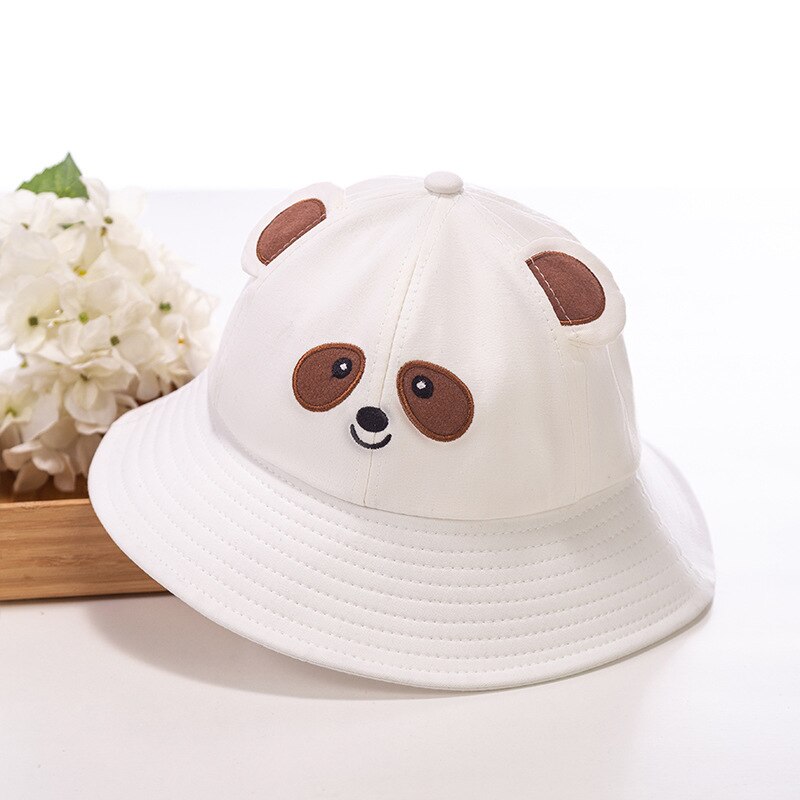 Cappelli da pescatore per bambini estivi protezione UV cappello da sole donna Outdoor Beach vacanze campeggio Panama Cap cappello da pesca per bambini: White / S