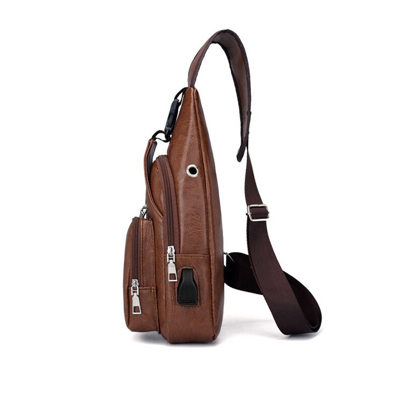 Bolso de hombro para hombre, bandoleras con carga por USB antirrobo, bolso de pecho para hombre, bolso escolar de verano para viajes al aire libre, bolso de mensajero, recién llegado