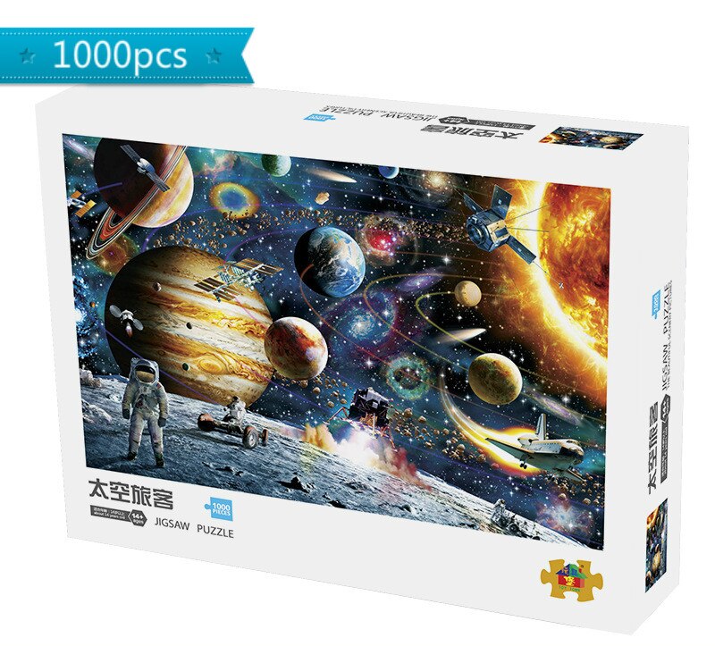 1000 stück Puzzles Pädagogisches Spielzeug Scenic abbildung Raum Sterne Pädagogisches Puzzle Spielzeug für Kinder/Erwachsene geburtstag