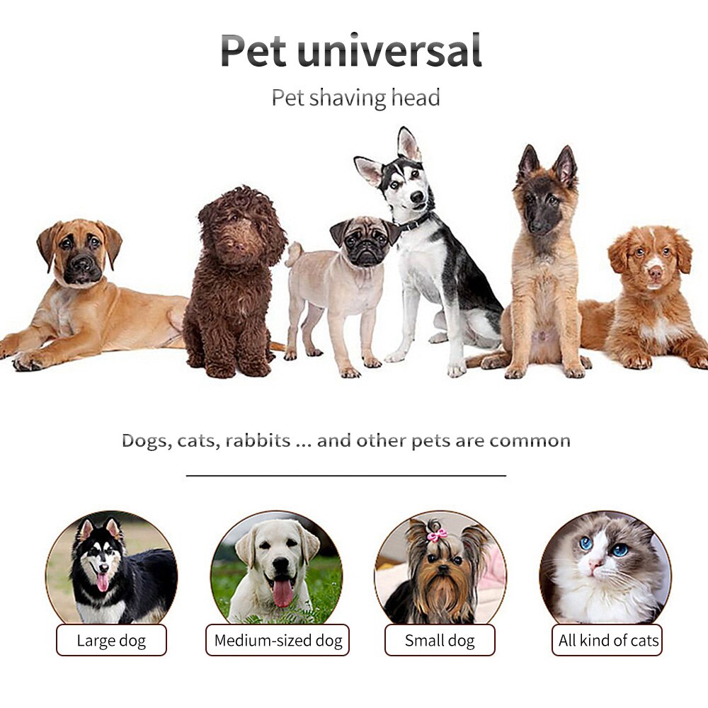 Pet Dog Grooming Clipper Haar Professionalhair Trimmer Kit Oplaadbare Hond Kat Haar Scheren Machine Low Noise Tondeuse