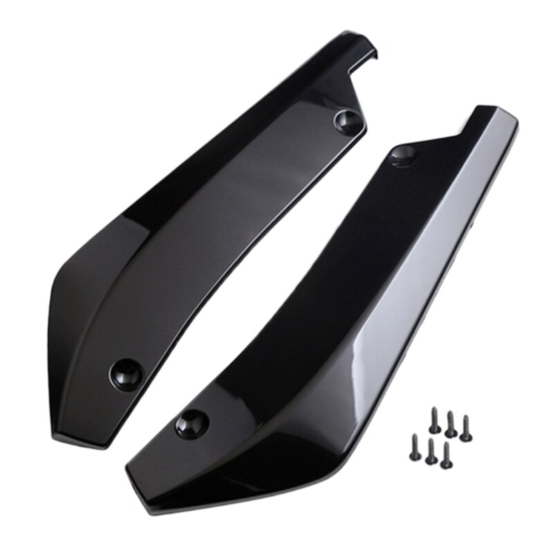 2Pcs Universal Car Rear Bumper Lip Diffuser Splitter Spoiler Scratch Protector