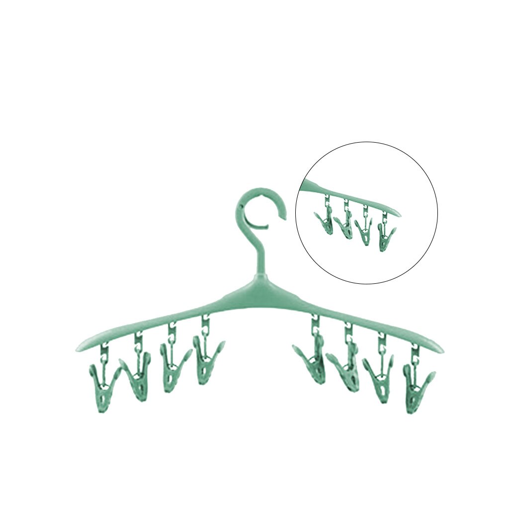 Gancho à prova de vento clipe multi-função de plástico roupas rack de secagem meias roupa interior rack de secagem
