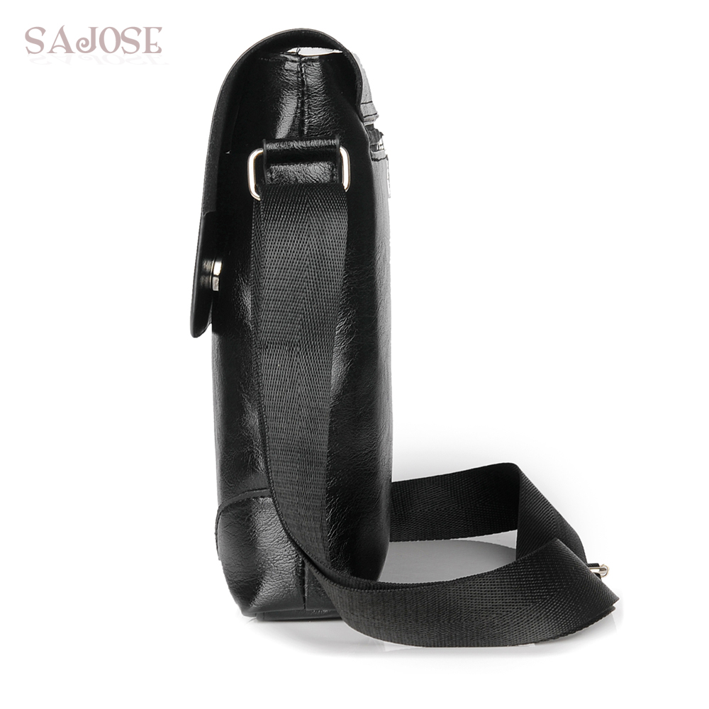 Bolso cruzado para hombre, bandolera de cuero, Casual, de negocios, para hombre, bolsos de mensajero Vintage, Bolso Negro de ,