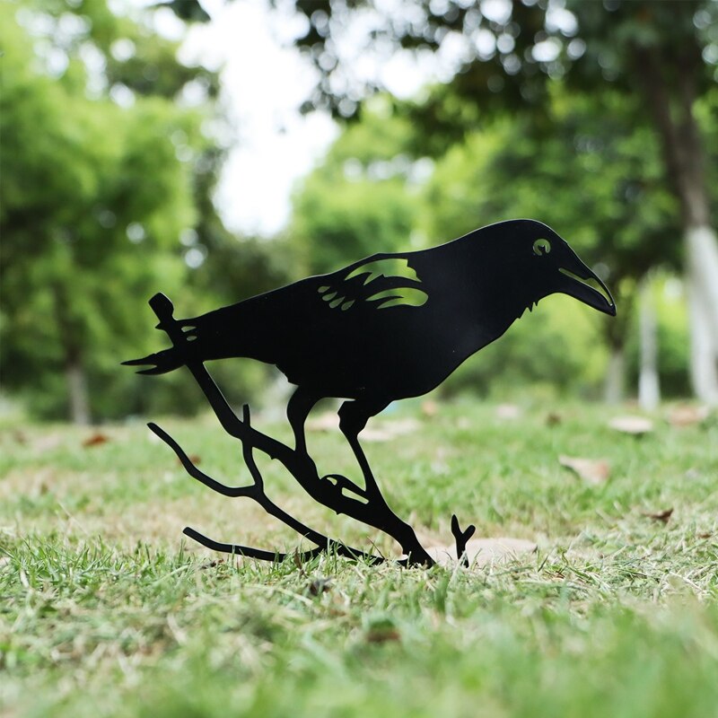 Metalen Vogel Stalen Profiel Achtertuin Art, Vogel Boomtak Art, Geschikt Voor Outdoor Decoratie Van Tuin En Binnenplaats