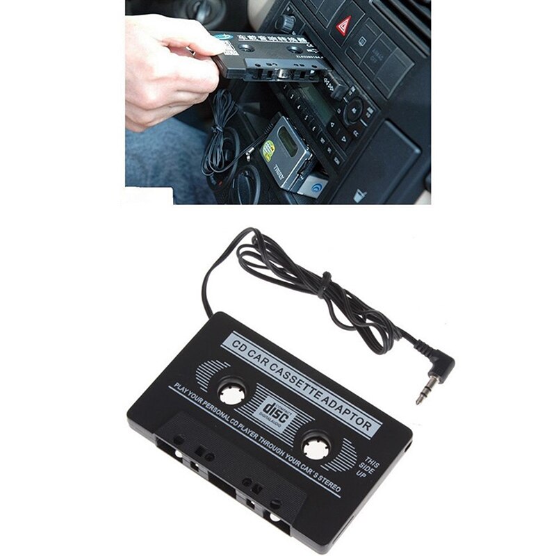 1pc Car Cassette Universal Car Audio Cassette Tape Adapter DVD Player 0.25mv-50mv Electronic Components Convenient