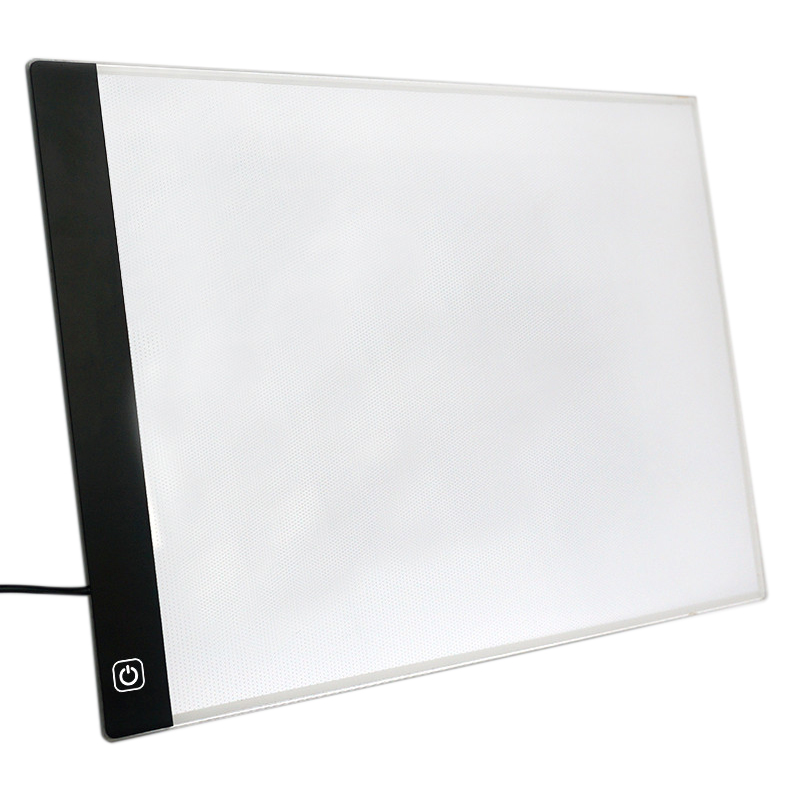 Led Verlichte Tekentafel Ultra A4 Tekentafel Tablet Licht Pad Schetsboek Leeg Canvas Voor Schilderij Acryl Aquarel Pai