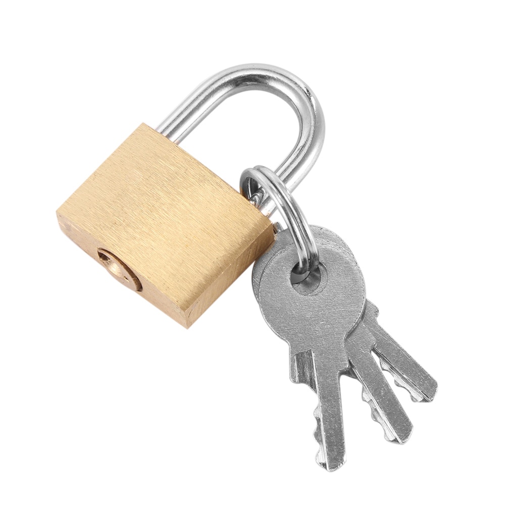 Kleine Koperen Lock Bagage Case Hangslot Box Case Lock Mini Lock Liefhebbers Lock