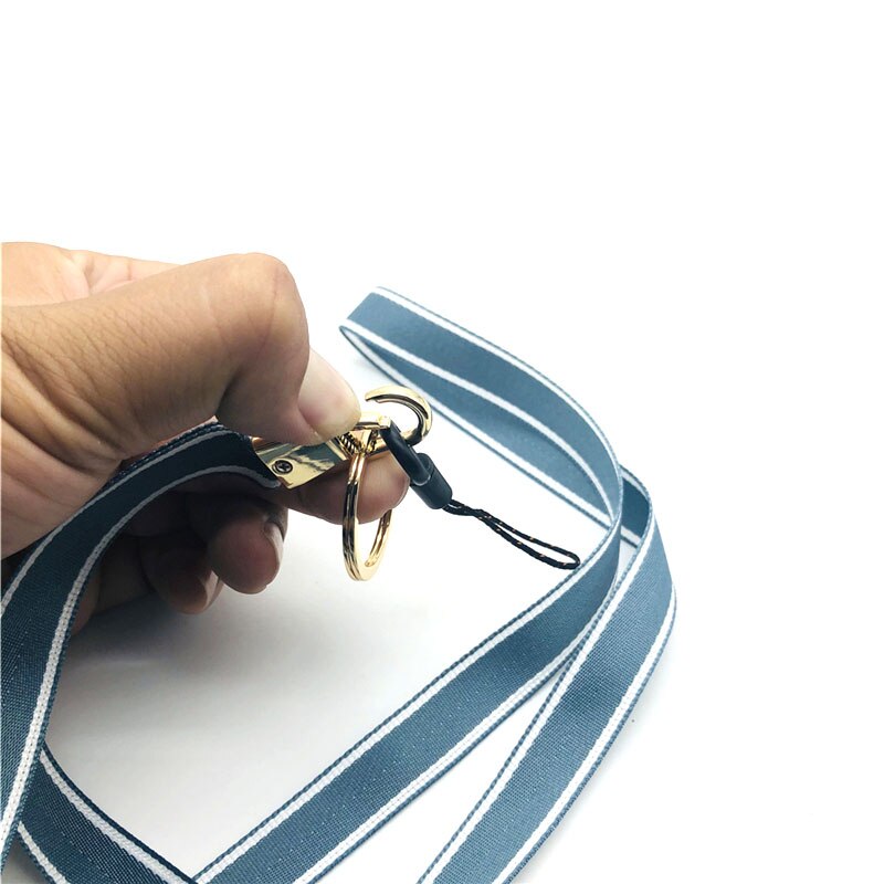 cordones de rayas multicolor para teléfono para correa de cuello de llave para tira de correas para tarjeta de identificación llavero para gimnasio Lanyard Key