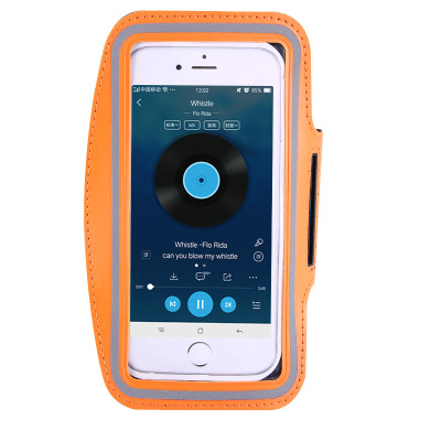 Für Sport gym lauf wasserdicht clamp für iPhone 8 7 4 5 5S 5C SE 6 6 s 8 mehr handy fall abdeckung handy arm tasche: Orange