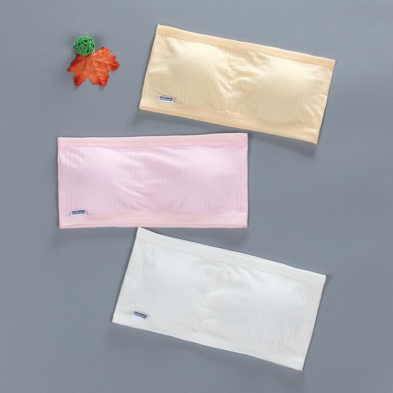 Top sem alças para meninas adolescentes roupa interior invisível para meninas adolescentes lingerie de verão sutiã invisível bandeau