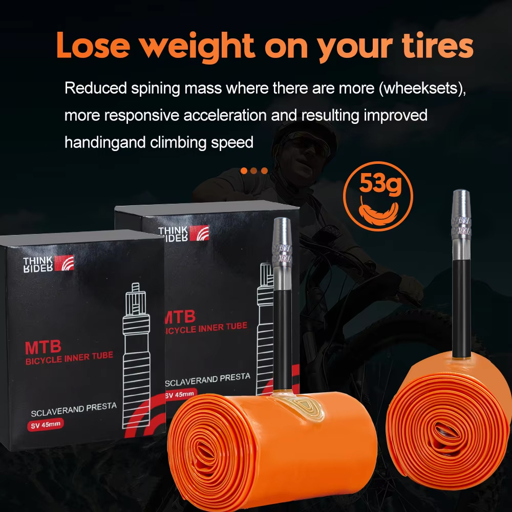 ThinkRider 1PSC Ultralight Fiets Binnenband 26 27.5 29 Inch MTB Fiets TPU Materiaal Band 45mm Franse ventiel Super Licht