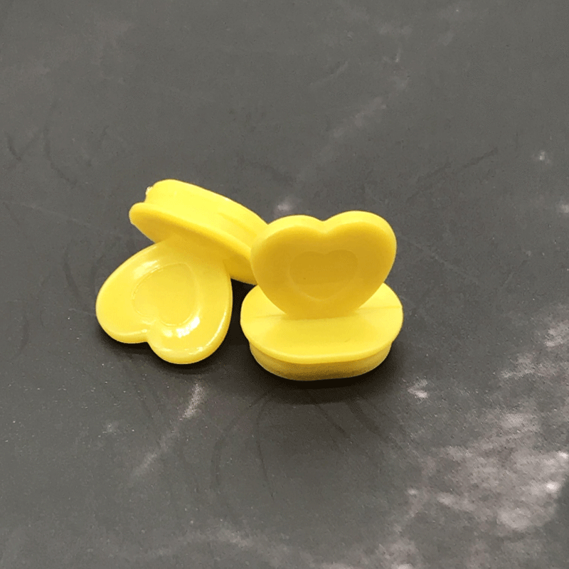 500pcs disposable injection milk tea cup lid stopper handmade DIY accessories heart shape stopper