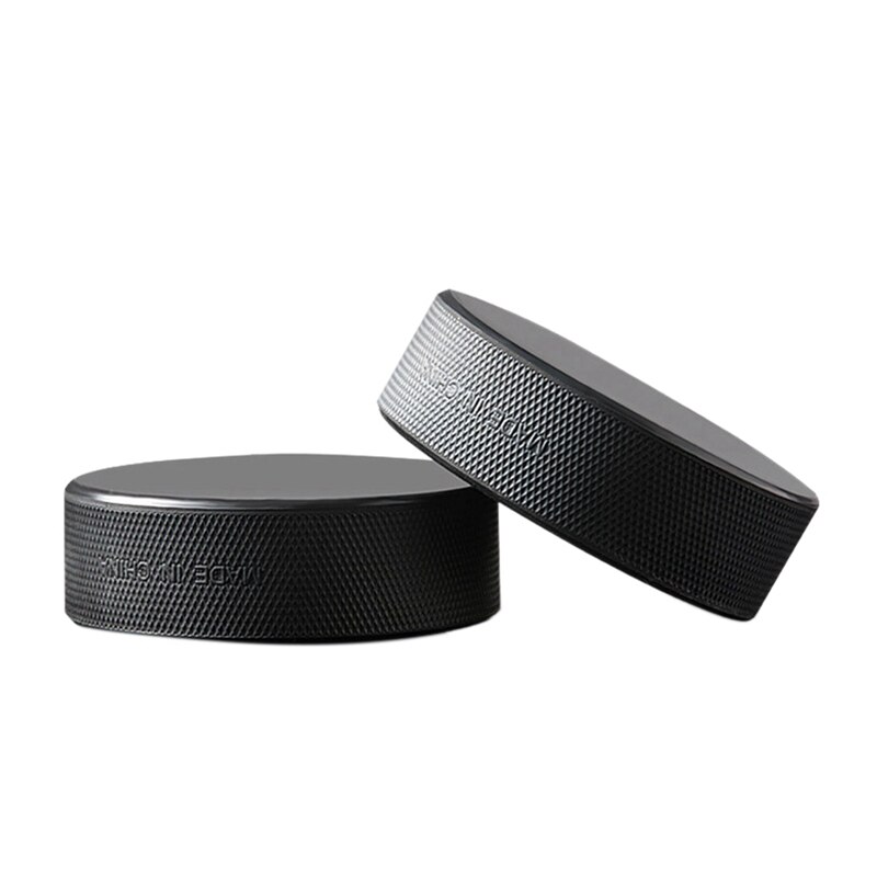-2PCS Hockey Sporting Ice Hockey Pucks Game Practice Bulk Sports Puck Balls Practice Hockey Pucks Sports Fan Hockey: Default Title
