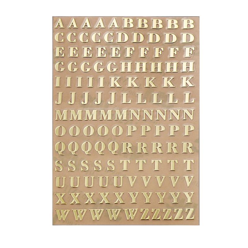 Pegatinas de Color metálico, letras del alfabeto, purpurina, Molde de resina Epoxy, pegatina decorativa, relleno de resina de números de Color dorado, 3/4, 5/7/9mm: Morado