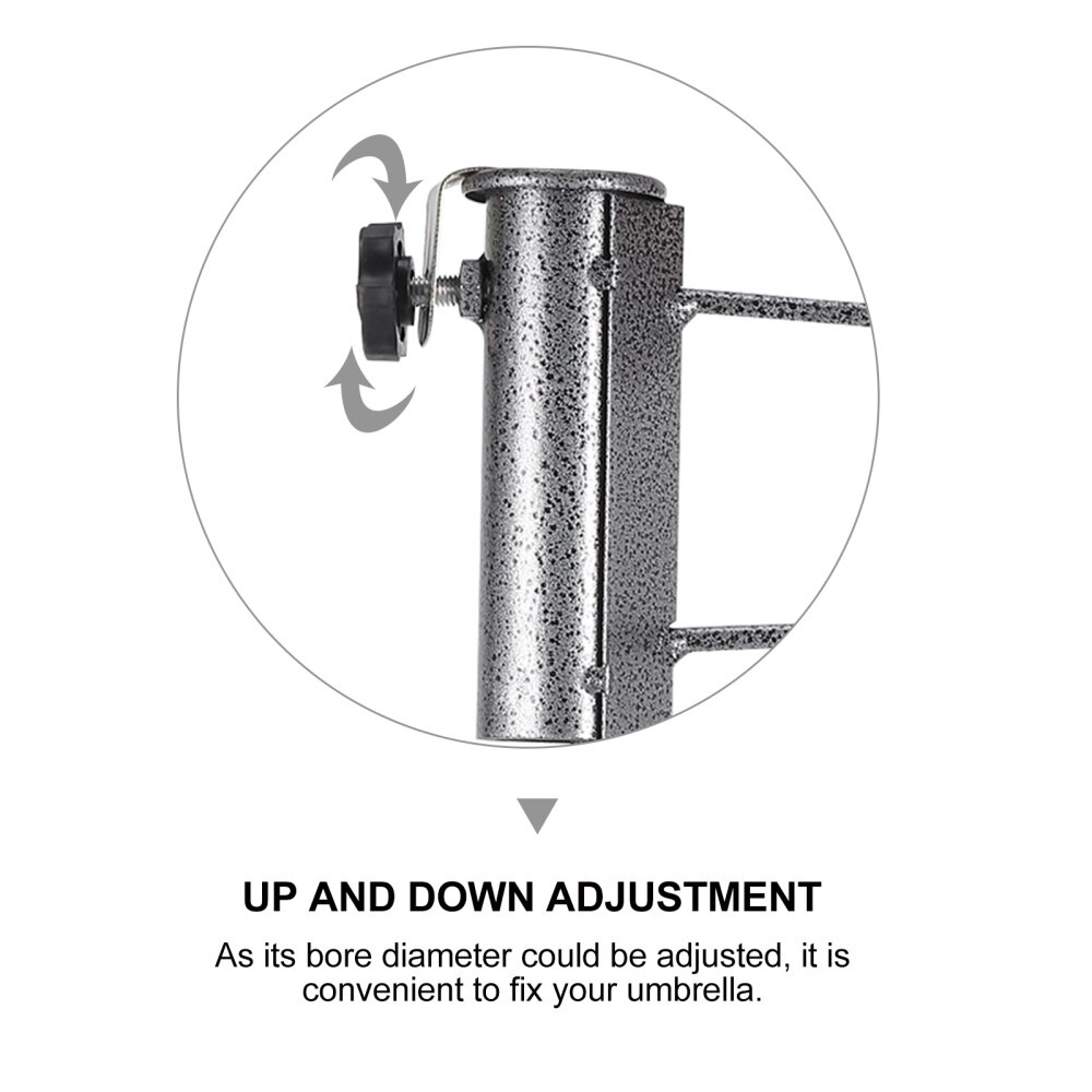 Beach Umbrella Sand Anchor Metal Umbrella Holder Universal Stand (Right Angle)