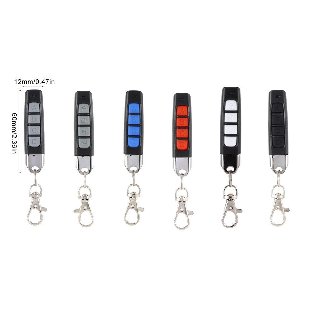4 Key Buttons Garage Gate Door Remote Control 433MHZ Auto Pair Copy Remote Garage Door Remote Control Duplicator