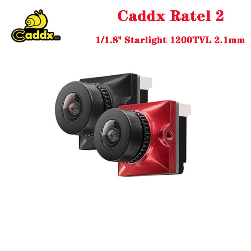 Caddx Ratel 2 1/1.8 &#39;&#39;Starlight 1200TVL1.8/2.1Mm Lens Fov 165 ° Ntsc/Pal 16:9/4:3 Schakelbare Micro Fpv camera Voor Rc Drone Camera