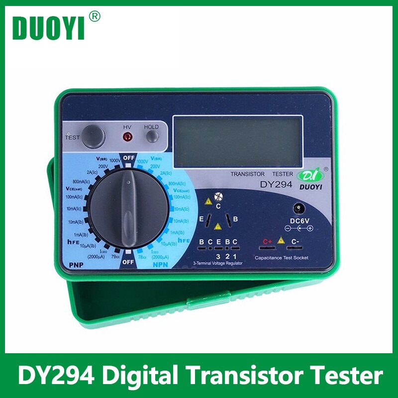 Duoyi  dy294 multifunktions digital transistor analysator testare halvledardiod triode omvänd ac likspänning kapacitans fet