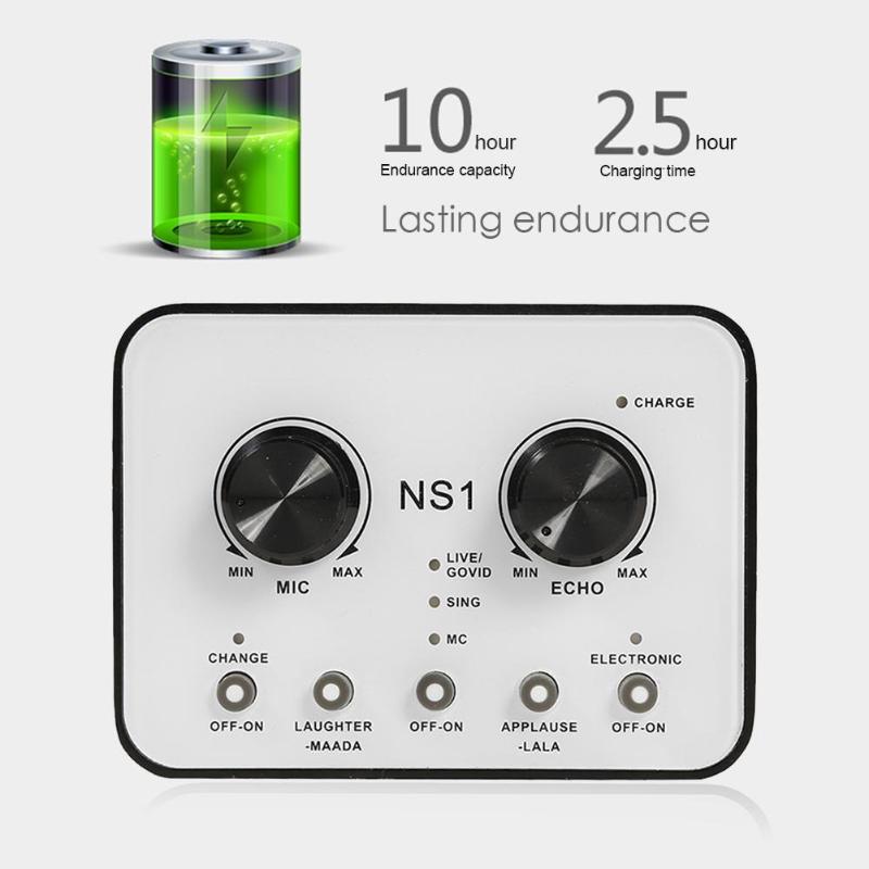 Capacitive Microphone Sound Card Ns1 Mobile Phone Streamer Live Broadcast Sound Card For Mobile Phone Computer Pc Microphone