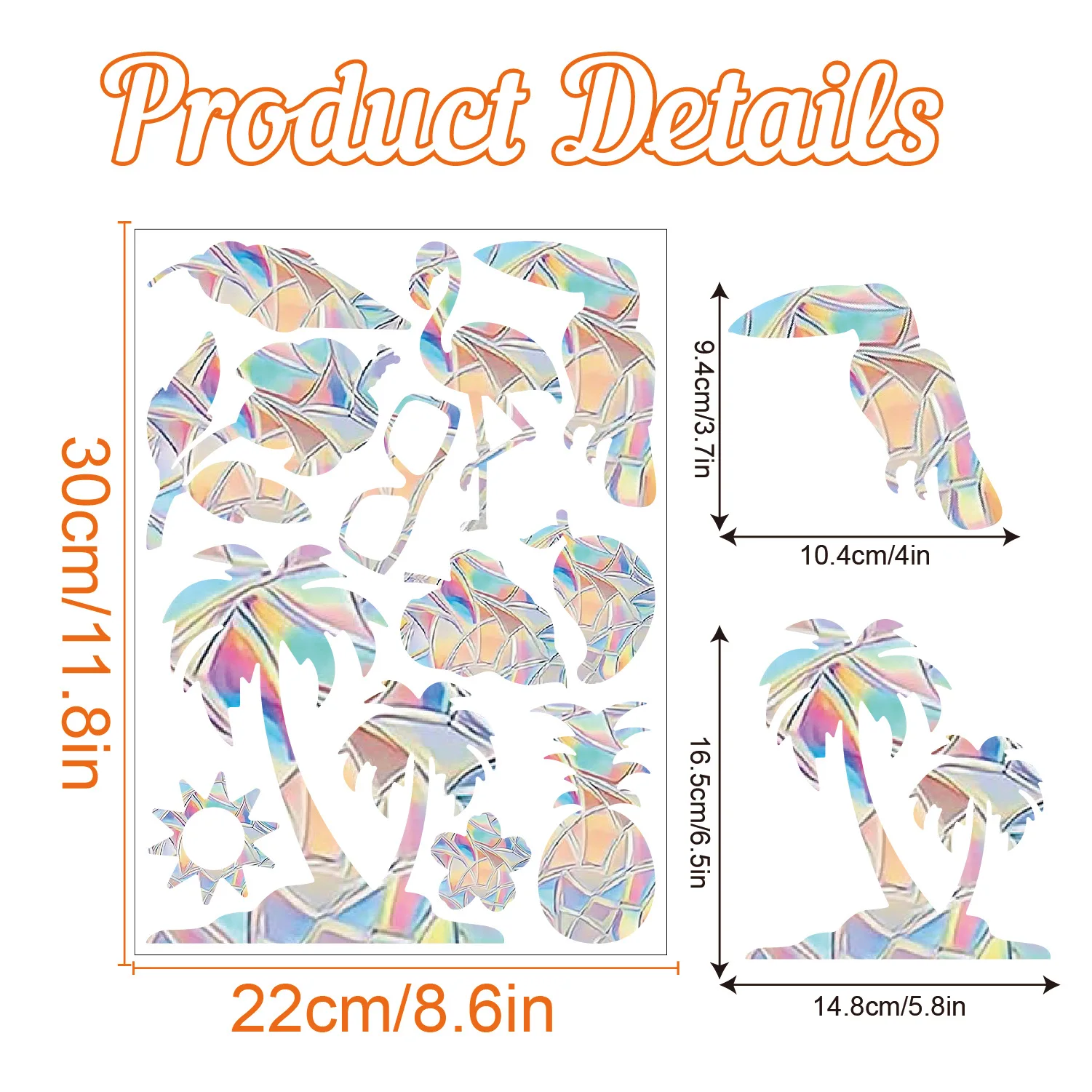 Sunshine Catcher Colorful Window Stickers Rainbow Prism Butterfly Electrostatic Glass Stickers PVC Anti-collision Window Sticker: Yellow
