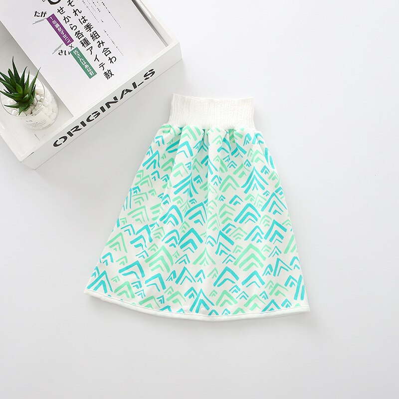 infantile enfants réutilisable imperméable couche-culotte jupe lavable Urine Pad bébé coton couche-culotte formation changement 0-8 ans: Or / L
