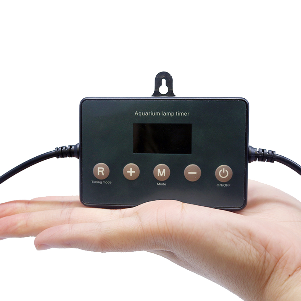 Sunrise Sunset Intelligent Timing LCD Screen 12-24V Aquarium Dimmer Controller LED Light Home Easy Use ABS Mini Lamp Accesories