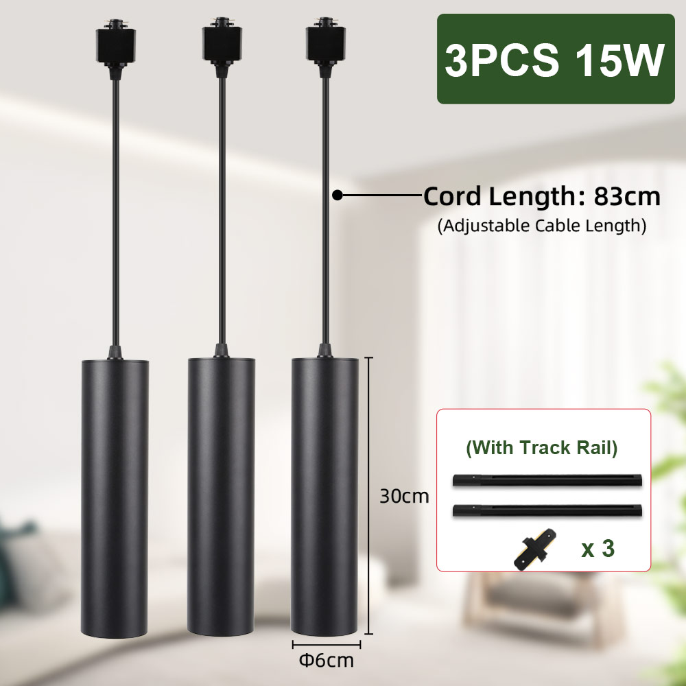 110V 220V LED Track Anhänger Licht Decke Esstisch Lange Rohr Hängen Lampe Für Wohnzimmer Küche Kronleuchter hause Decvor: Kaltweiß / Rosa