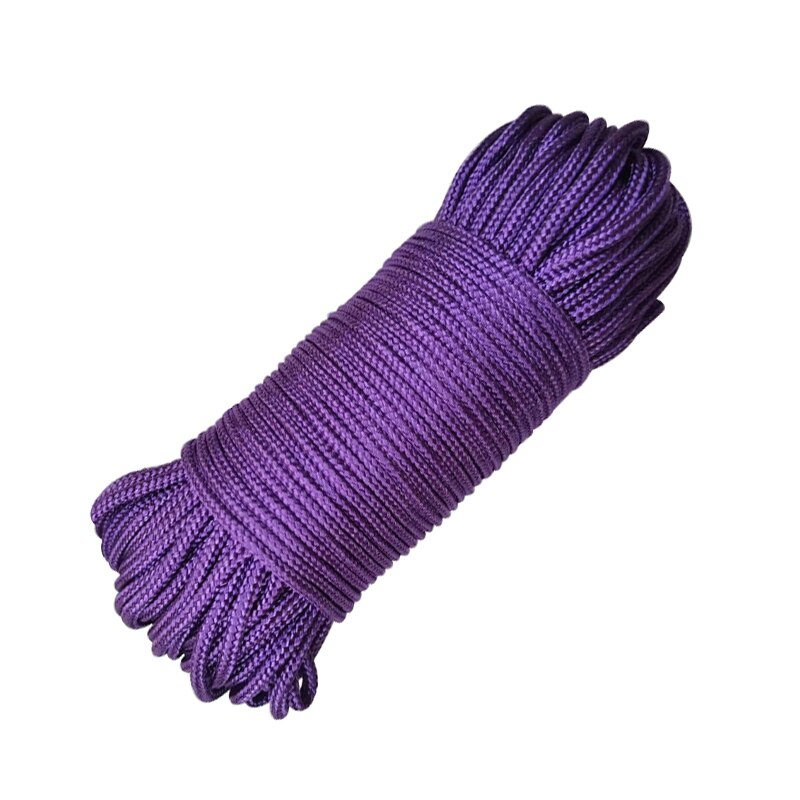 Cuerda de paracaídas de supervivencia, Paracord de 2mm, 5M, 10M, 20M, 30M, un núcleo, cuerda para acampar, escalada, senderismo, pulsera artesanal: Plata / 20 m