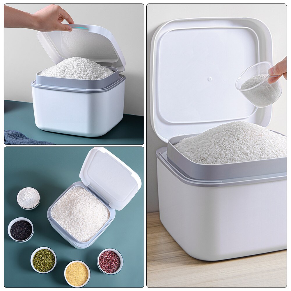 1Pc Rijst Opslag Container Met Deksel Graan Meel D... – Grandado