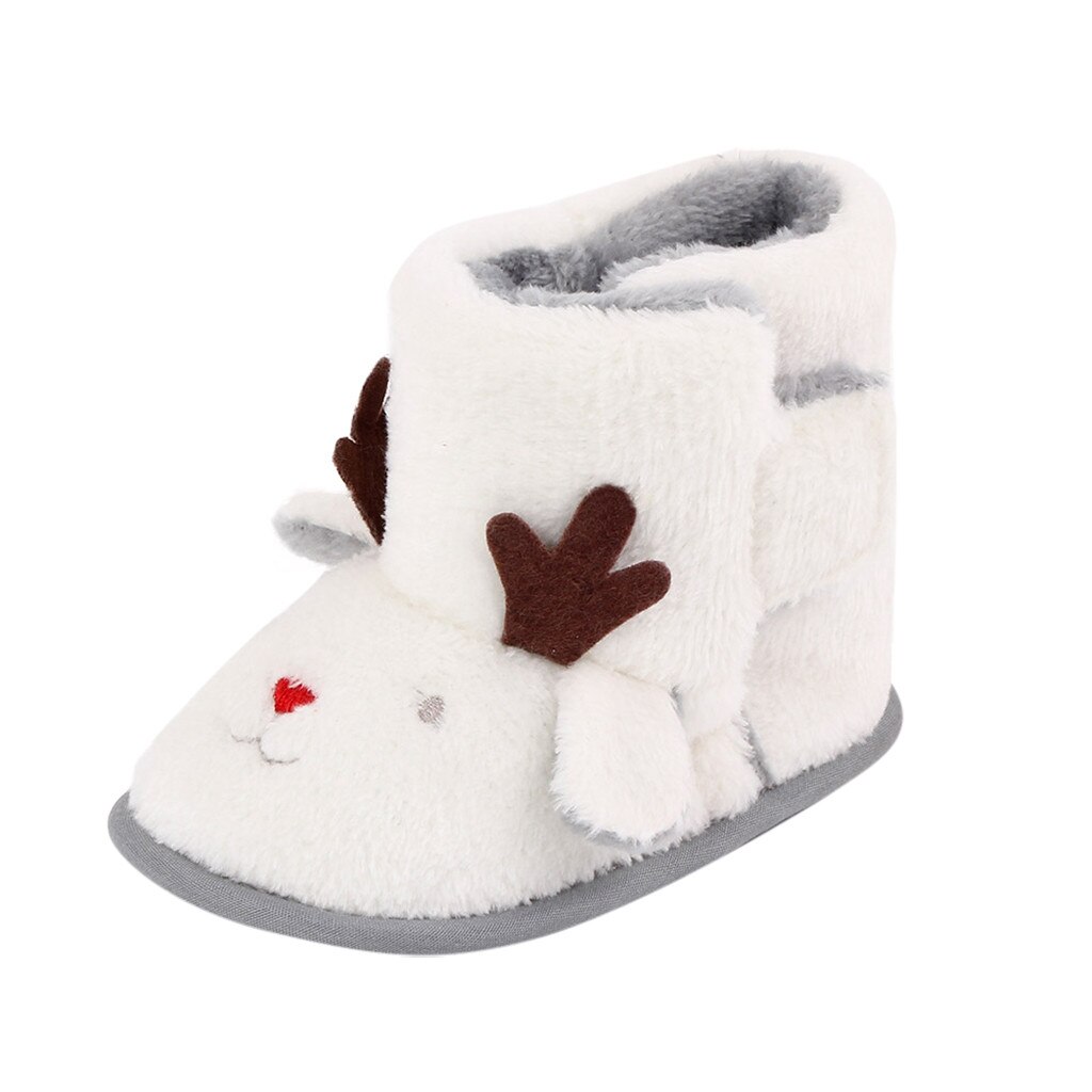 Elk bottes infantile filles noël intérieur à semelles souples princesse chaussures bébé marche chaussures hiver bottes chaudes botas nina invierno
