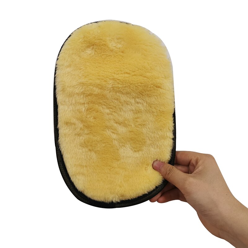 1 pçs estilo do carro lã macio lavagem de carro limpeza luva escova de limpeza da motocicleta arruela cuidados produtos acessórios do carro