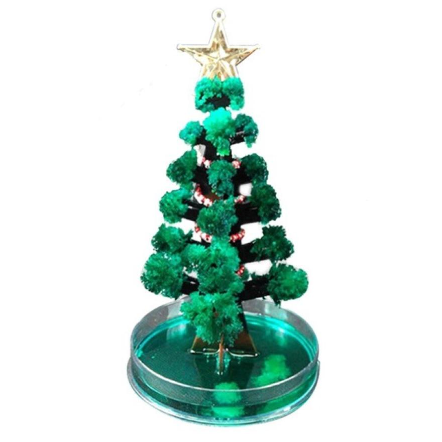 Árbol de Navidad para niños, árbol misterioso, crecimiento de cristal mágico, suministros para de Navidad de cumpleaños, árbol de cerezo, Santa, muñeco de nieve, decoración: Christmas Tree 3