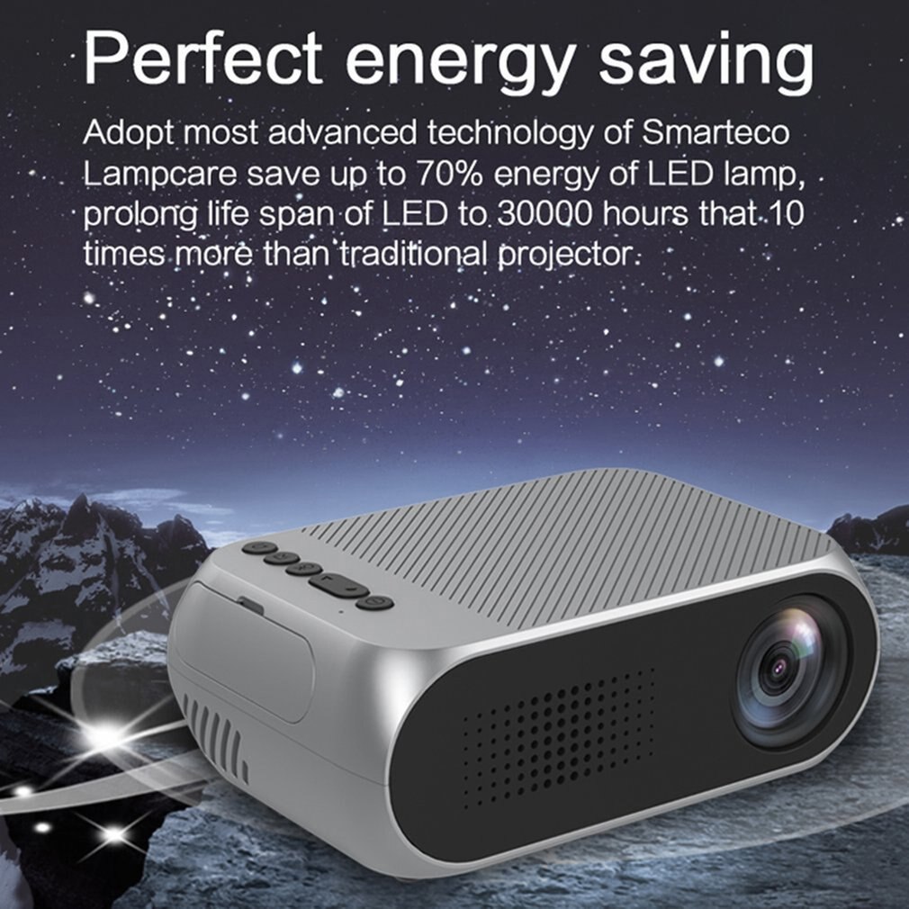 YG320 Mini Projector Full Hd 1080P 3D Multimedia Led Home Theater Ondersteuning Av Hdmi U-Disk Tf Card video Projector