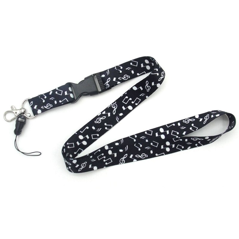 Lanyard For keys Neck Straps Hang Rope Student Card Working Card Music Note Printed Phone Mobile Lanyards Straps