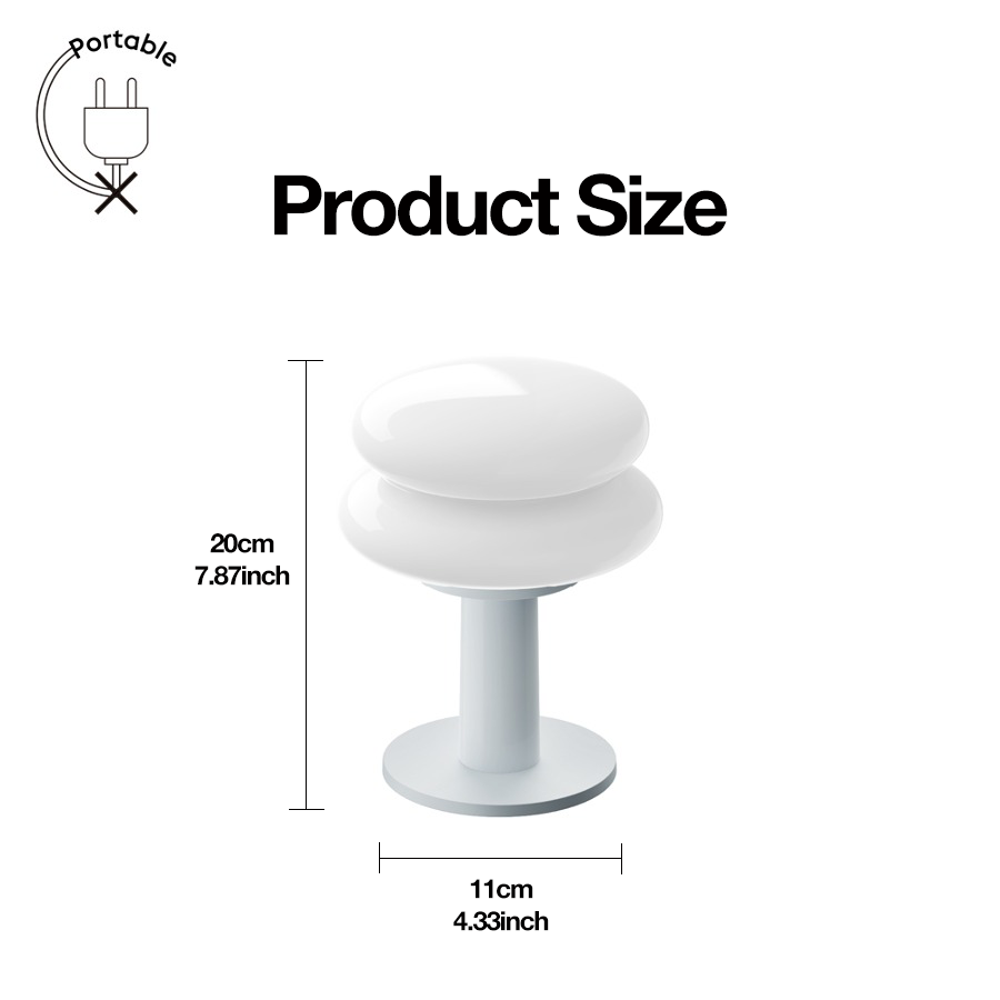 Lâmpada LED recarregável altamente recomendada, escurecimento de 3 níveis. Usável em quarto, sala de estar. Fácil de operar, seguro, confiável. ​