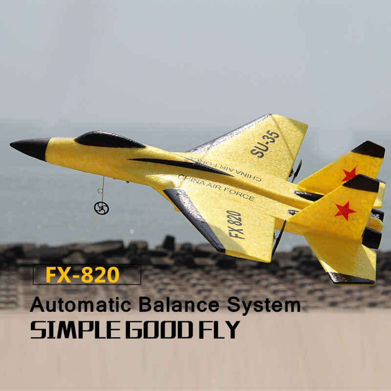 FX-820 SU-35 RC Remote Control Airplane 2.4G Aliante RC Drone Fighter Hobby Aereo Aliante Aereo EPP Schiuma Giocattoli RC Aereo All&#39;aperto