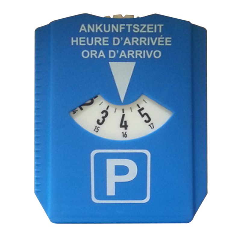 Car Parking Disc Timer Clock Time Display Blue Plastic Parking Time Tools Portable Car Parking Timer Clock