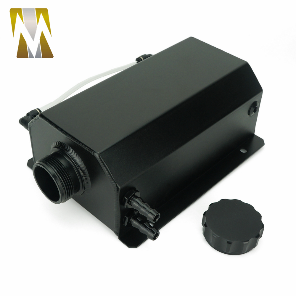 Autoleader 2L Aluminium Cap Water Header Tank Coolant Radiator Overflow Trunk Can Reservoir Kit Recovery Coolant water tank