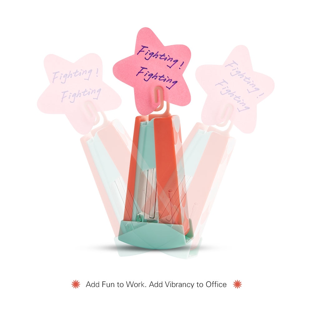 Mini Cute Carton Rocking Stapler Stapler 20 Sheet Capacity for Home School Office Executive