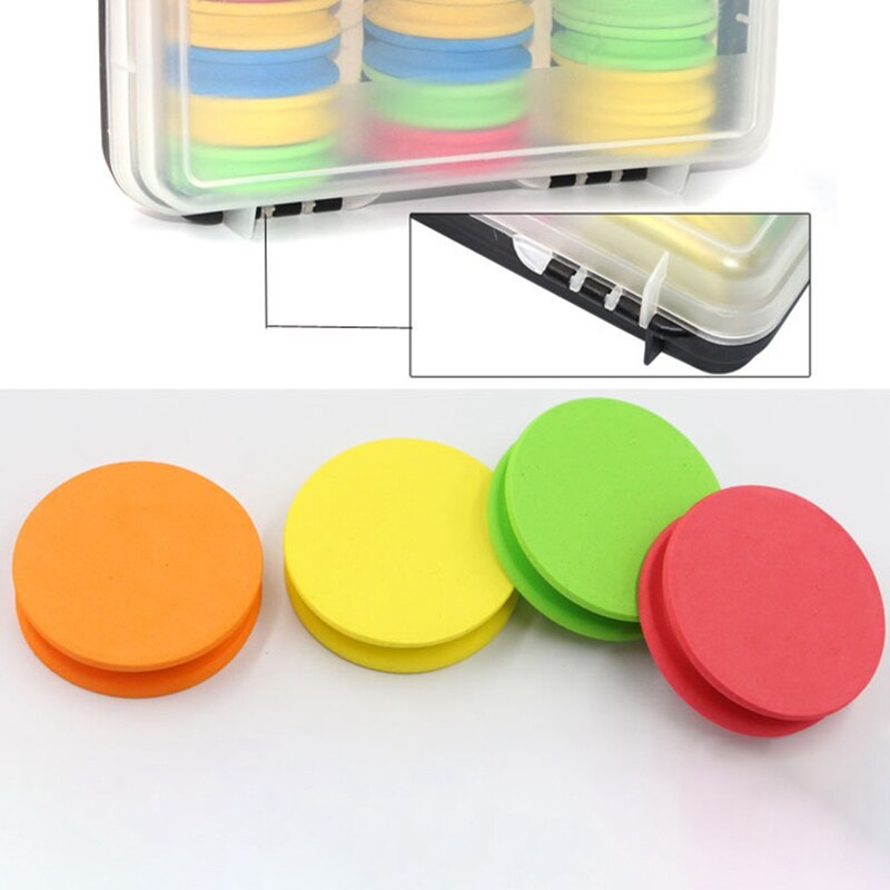 Bobines de pêche et gréement, 24 pièces, en mousse, éponge, Combo pour chef de ligne, organisateur, accessoires de rangement