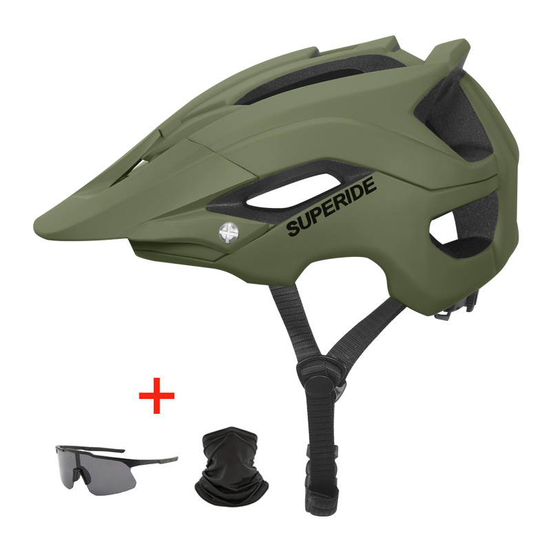 Superide em-molde dh mtb capacete de bicicleta esportes anti-impacto estrada mountain bike capacete das mulheres dos homens equitação ciclismo capacete