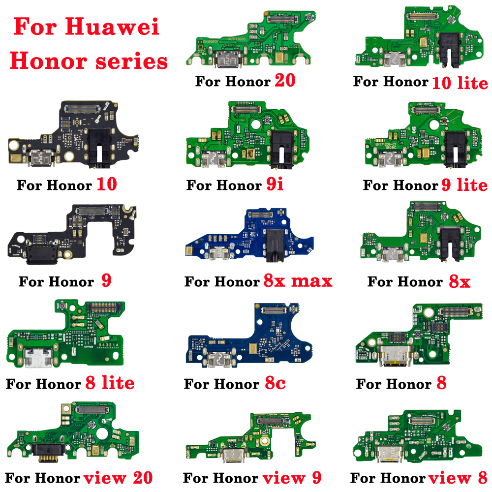 1 sztuk dla Huawei honor 8 9 10 20 lite 8c 8x max 9i v8 v9 v20 USB ładowarka pokładzie złącze ładowania Dock Flex Cable naprawy części