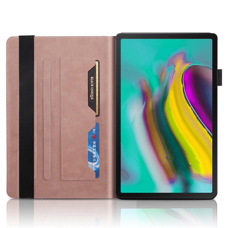 Coque pour Samsung Galaxy Tab S5e 10 5 pouces, étui en cuir à rabat pour tablette Samsung S5e Coque SM-T720 SM-T725