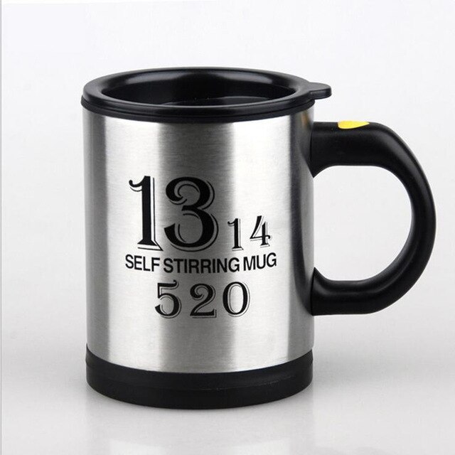 400ml Automatische Elektrische Becher Faul Selbst Rühren Becher Automatische Kaffee Milch Mischen Becher Tee Clever Edelstahl mischen tasse: Licht Gelb