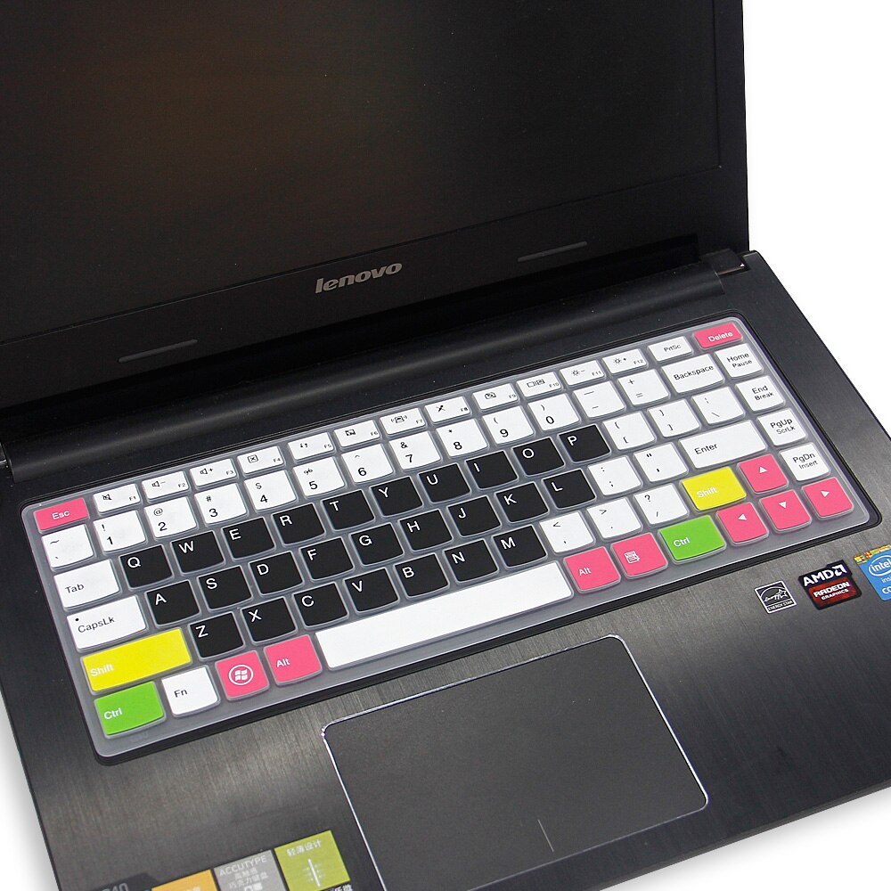 Laptop Keyboard Cover for Lenovo Yoga 13" - Ultra-thin Silicone Protector Skin: Candy Black