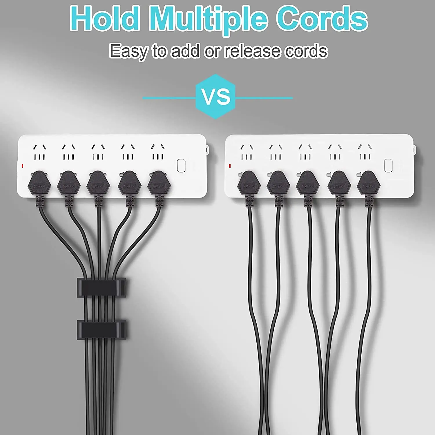Zelfklevende draadorganizer Kabelhouder Snoerbeheer Harnas Klemclip voor thuis PC Voeding USB-kabel Bedrading Desktop Cord Manager
